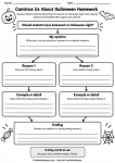Convince Us About Halloween Homework printable worksheet