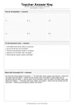 Teacher Answer Key answer key