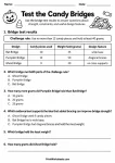 Test the Candy Bridges printable worksheet