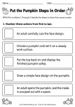 Put the Pumpkin Steps in Order printable worksheet