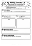 My Melting Snowman Lab printable worksheet
