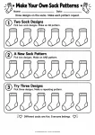 Make Your Own Sock Patterns printable worksheet