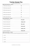 Teacher Answer Key answer key