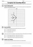 Complete the Snowflake Mirror printable worksheet