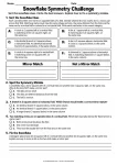 Snowflake Symmetry Challenge printable worksheet