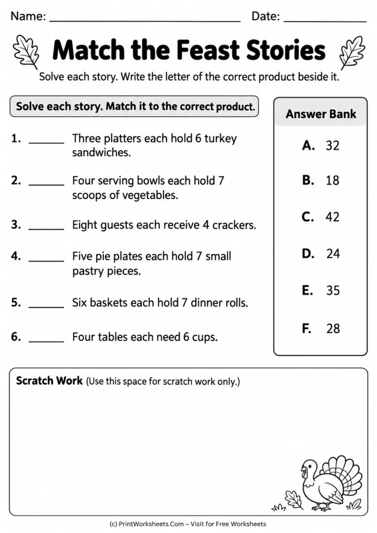 Match the Feast Stories Match the Feast Stories printable worksheet