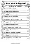 Noun, Verb, or Adjective? printable worksheet