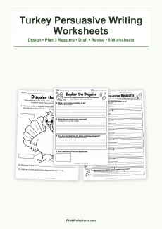 Thanksgiving Worksheets Worksheet - Turkey Disguise Persuasive Writing Worksheets – Free PDF | Free Printable