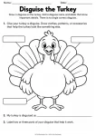 Disguise the Turkey printable worksheet