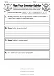 Plan Your Sweater Opinion printable worksheet