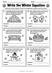 Write the Winter Equation printable worksheet