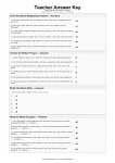 Teacher Answer Key answer key