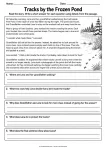 Tracks by the Frozen Pond printable worksheet
