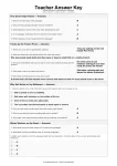 Teacher Answer Key answer key